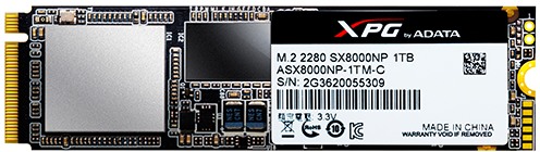 Adata XPG SX8000 SSD dùng cho những game thủ