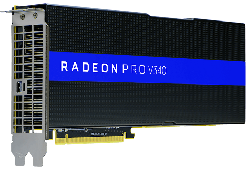 AMD thông báo Radeon Pro V340 2-GPU với 32GB HBM2
