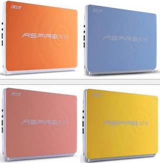 Aspire One Happy2 đa sắc màu của Acer
