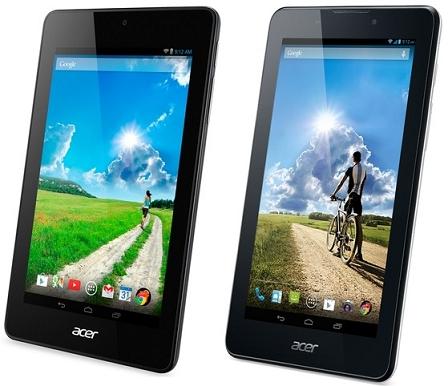 Acer có 2 Tablet 7-inch trong đó có một hỗ trợ mobile cho cuộc gọi video