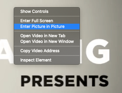 Safari trên macOS có chế độ “Picture-in-picture” cho video 