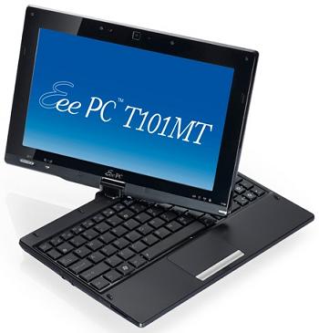 Eee PC T101MT chuyển đổi được sang Tablet dùng Atom N570 2-lõi