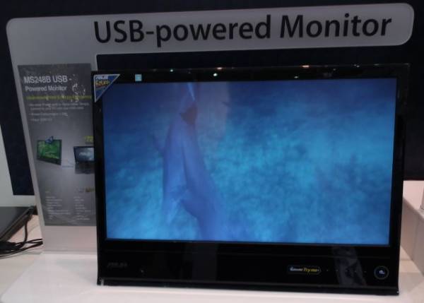 Màn hình 24-inch dùng USB 3.0 của Asus