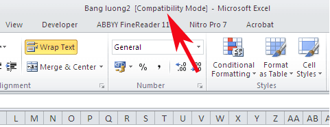 Excel 2007 trở lên nên dùng định dạng file .XLSX thay vì XLS cũ