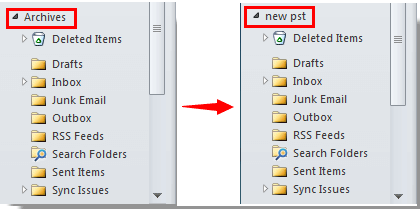 Microsoft Outlook : Tạo file dữ liệu PST mới có cùng cấu trúc thư mục như file PST cũ