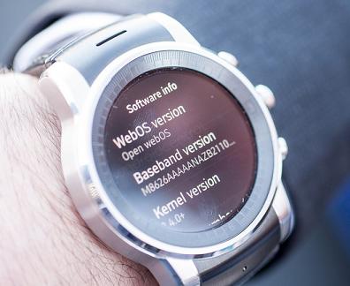 Đồng hồ thông minh của LG dùng webOS