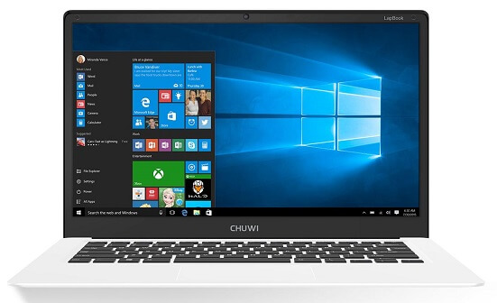 Laptop Windows 10 siêu mỏng 299$ có đường viền 8mm của Chuwi