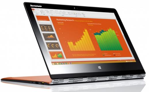 Lenovo phát hành Yoga 3 Pro , một số Yoga mới trong đó có loại kèm theo máy chiếu .
