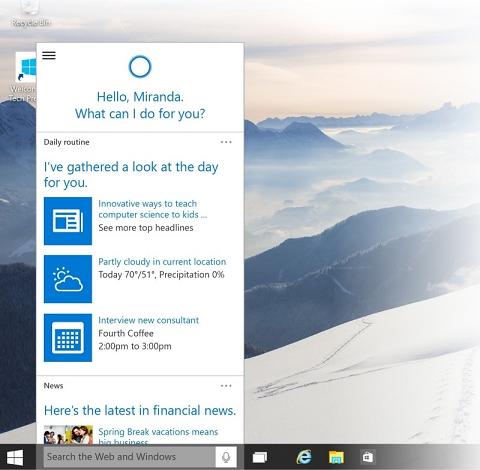 Windows 10 Preview Build 9926 có Cortana và tất cả những tính năng mới 