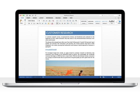 Microsoft phát hành bản thử nghiệm “Office for Mac 2016”