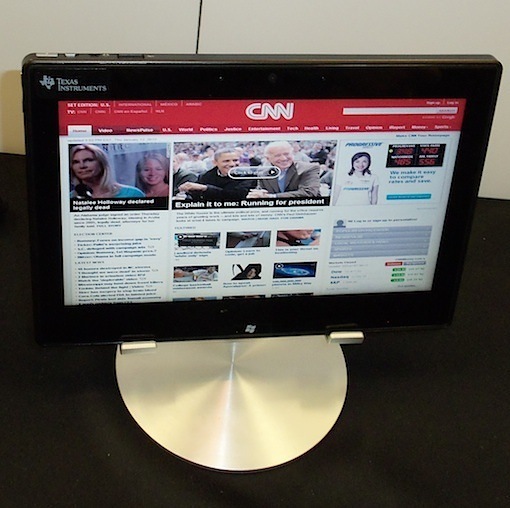 CES 2012 : Windows 8 chạy demo trên Tablet Texas Instrument