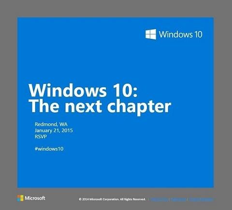 21/1 Microsoft sẽ tổ chức sự kiện về Windows 10