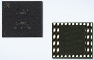 Samsung thông báo bộ nhớ 8GB LPDDR4 đầu tiên cho thiết bị mobile