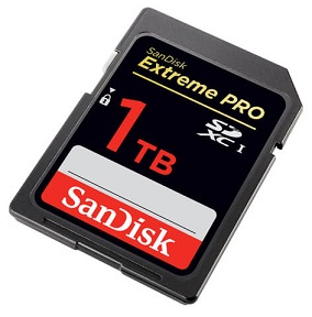 SanDisk cho ra mắt hàng mẫu thẻ nhớ SDXC 1 TeraByte