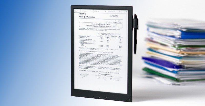 Tablet Sony 13-inch “Digital Paper” hoạt động như một tờ giấy