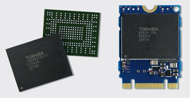 SSD BG của Toshiba dùng Flash 3D TLC vào trong M.2 NVMe