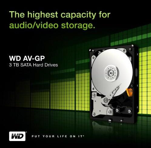 Western Digital bán ra HDD 2.5TB và 3TB AV-GP