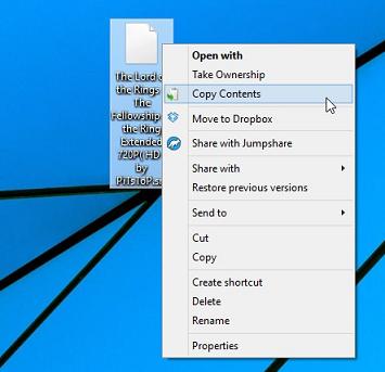 Copy hình ảnh hoặc nội dung của file Text mà không cần mở trong Windows 