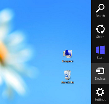 Charms trong Windows 8