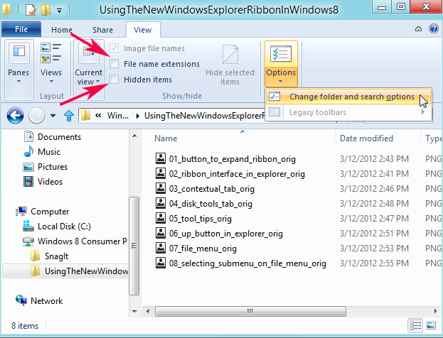 22% người dùng  mở rộng Ribbon trong Windows 8 Explorer