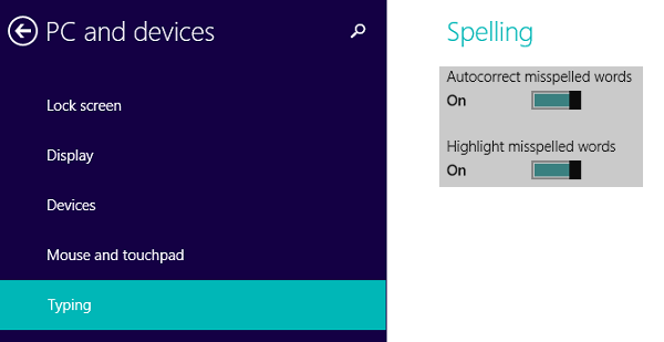 Sửa lỗi không kiểm tra chính tả của Word 2013 trong Windows 8