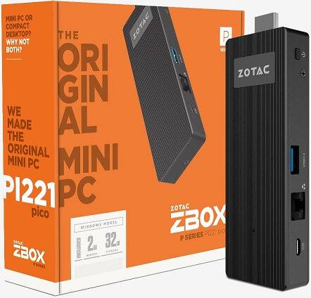Zotac thông báo 2 PC Stick Windows 10 mới 